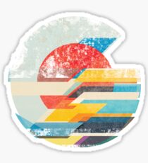 Digital Sun Horizon Sticker