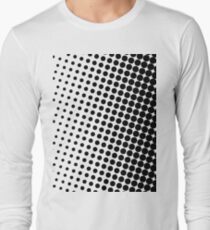Halftone Black Long Sleeve T-Shirt