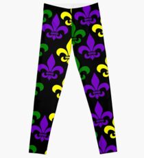 Mardi Gras FLEUR DE LIS Leggings