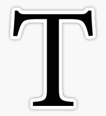 Tau Greek Letter Sticker