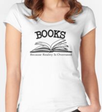 Book Nerd Women's Fitted Scoop T-Shirt