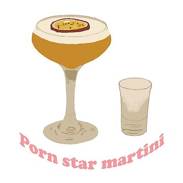 "Cute porn star martini " Sticker for Sale by textilestalk | Redbubble