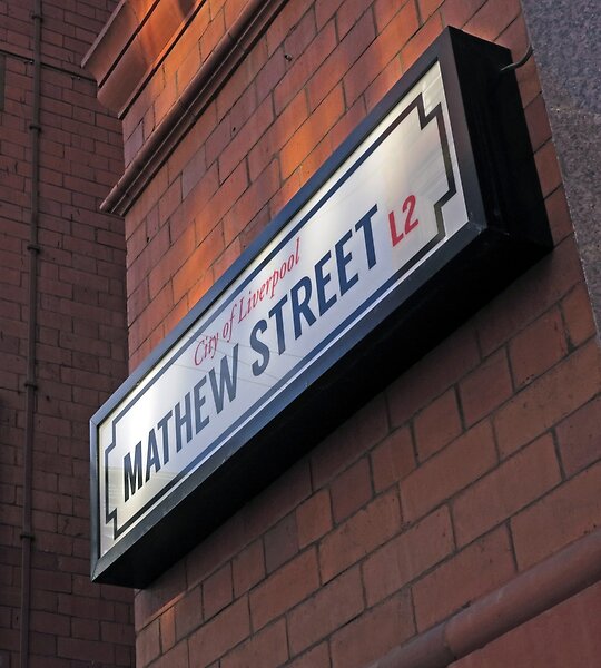 Mathew street, Liverpool,England,UK