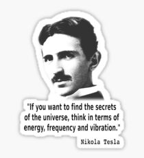 Quote By Nikola Tesla Sticker