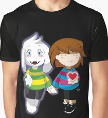 Undertale Asriel and Frisk Together Graphic T-Shirt