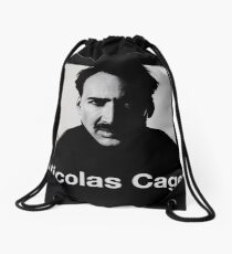 Vintage Nicolas Cage Photos 2 by safma Drawstring Bag