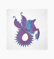 Pañuelo seahorse hippocampus in purple
