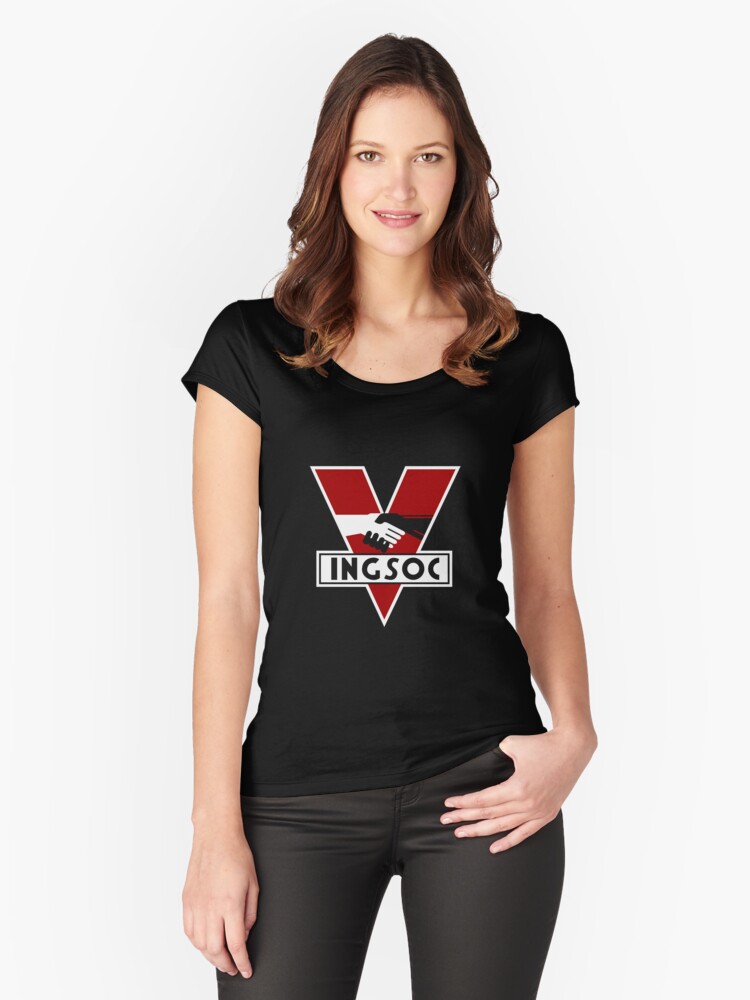 "IngSoc logo from 1984" Women's Fitted Scoop T-Shirt by ...