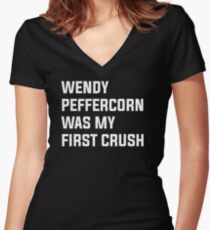 Wendy Peffercorn - Sandlot Design Women's Fitted V-Neck T-Shirt