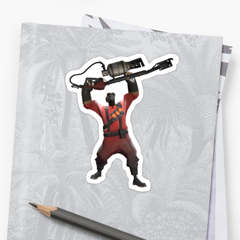 Team Fortress 2 Pyro Taunt Sticker Stickers By Ac519 Redbubble 2461