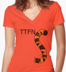 ttfn Women's Fitted V-Neck T-Shirt