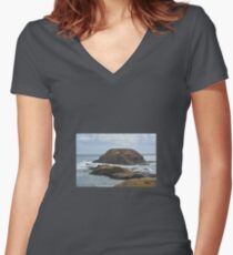ROCK FORMATIONS Women's Fitted V-Neck T-Shirt