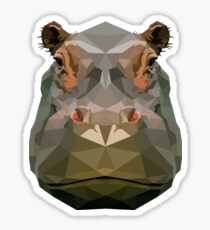 Hippo Sticker