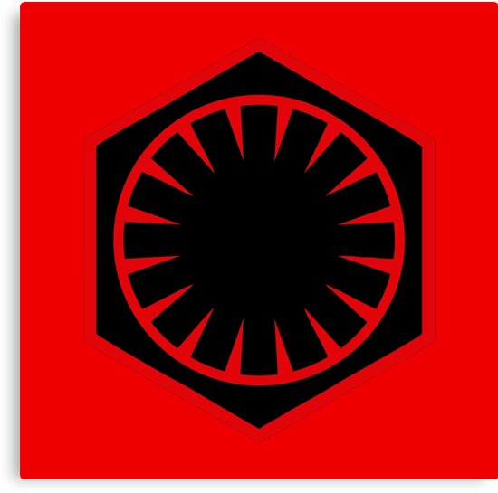 "The First Order Logo" Canvas Prints by geekomic | Redbubble