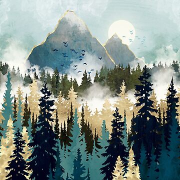 Artwork thumbnail, Misty Pines by spacefrogdesign
