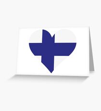 A heart for Finland Greeting Card