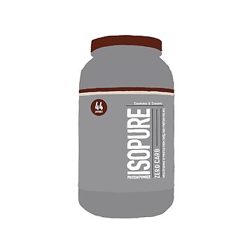 Isopure Protein Powder C&C Sticker for Sale by KingRockStudios