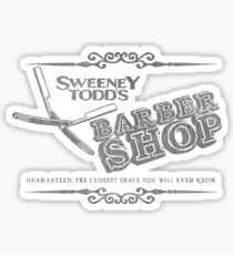 Sweeney Todd's Barbershop Sticker