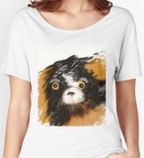 Black and Tan Puppy Women's Relaxed Fit T-Shirt