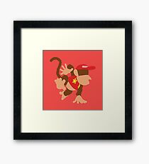 Smash Bros - Diddy Kong Framed Print