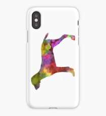 Wirehaired Slovakian Pointer in watercolor iPhone Case