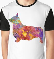 Pembroke Welsh Corgi 01 in watercolor Graphic T-Shirt