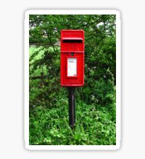 Red UK Letterbox Painting Sticker