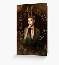 Capricorn Zodiac fantasy edition Greeting Card