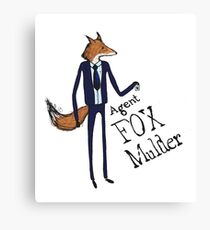 Agent Fox Mulder Canvas Print