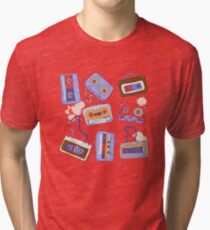 Audio cassette Tri-blend T-Shirt