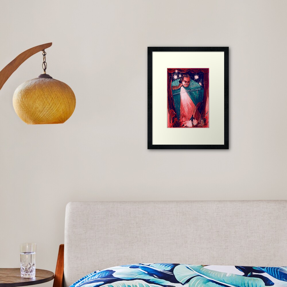 Behind the Scenes Framed Art Print