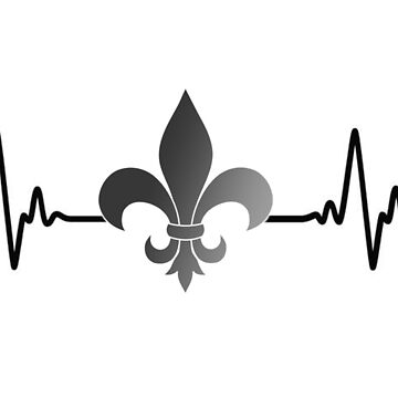 Apple Heartbeat Teacher Symbol New Orleans Saints V-Neck T-Shirt 