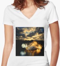 Water Women's Fitted V-Neck T-Shirt