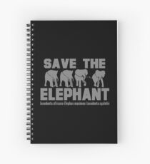 SAVE THE ELEPHANT Spiral Notebook