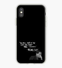 Michael Scott's Inspirational Quote (Black) iPhone Case