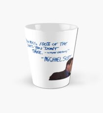 Taza cónica Cita inspiradora de Michael Scott (color)