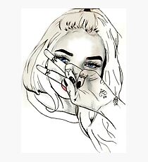 Pia Mia Pen Drawing Photographic Print