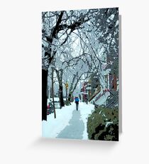 Montreal soft winter day Greeting Card