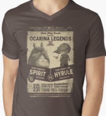 Totoro Zelda Men's V-Neck T-Shirt