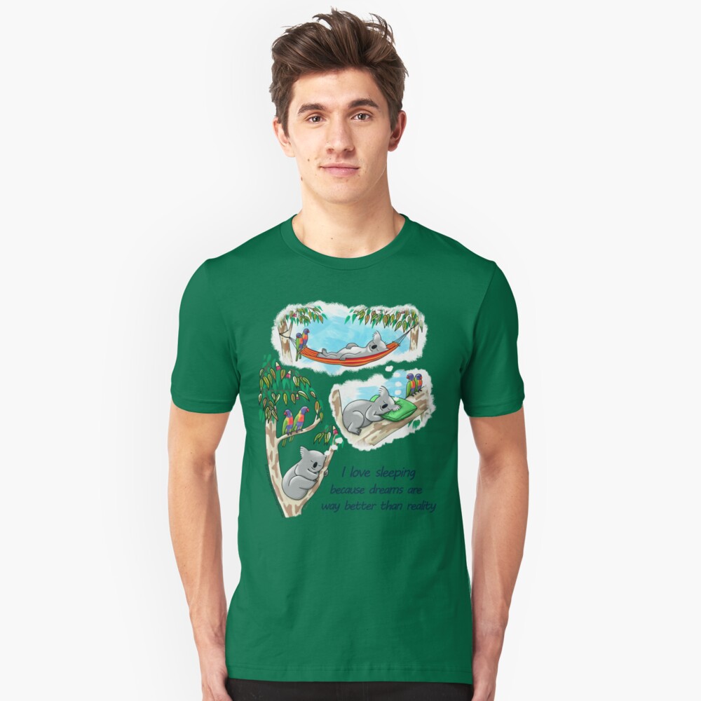 Koala dreams - I love sleeping Slim Fit T-Shirt