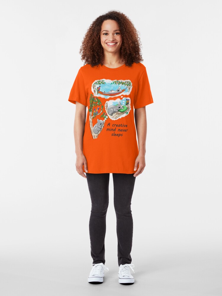 Alternate view of Koala dreams - A creative mind never sleeps Slim Fit T-Shirt