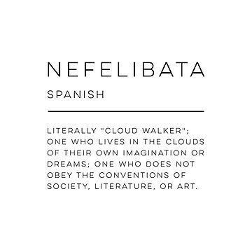 Nefelibata dreamer Definition Print Dictionary Definition Poster Sign Card  for Best Friend Gift for Her -  Norway