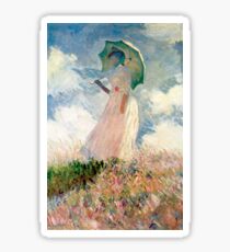 Claude Monet - Woman with a Parasol, Study Sticker