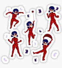 Miraculous Ladybug and Chat Noir Stickers | Redbubble