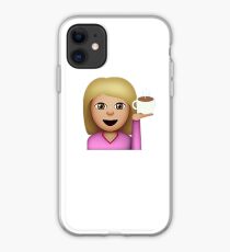 White Girl And Coffee Emoji Iphone Cases Covers Redbubble