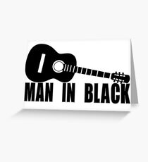Rock Music Inspirational Johnny Cash Greeting Card