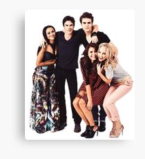 The Vampire Diaries Cast Canvas Print