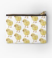 Watercolor Easter Chick, Fluffy Yellow Baby Chicken II Studio Pouch