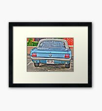 1965 Mustang-rear view Framed Print