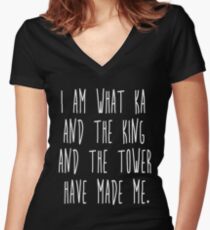 Ka and the King and the Tower Women's Fitted V-Neck T-Shirt